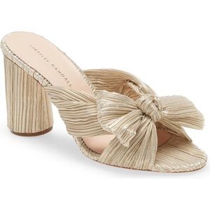 Loeffler Randall- penny pleated bow- WORN ONCE- size 8